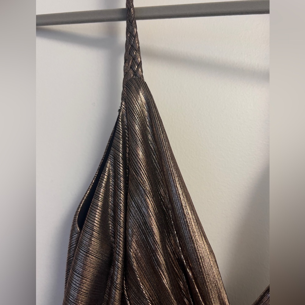 Retrofete Metallic Bronze Dress - Picture 3 of 9
